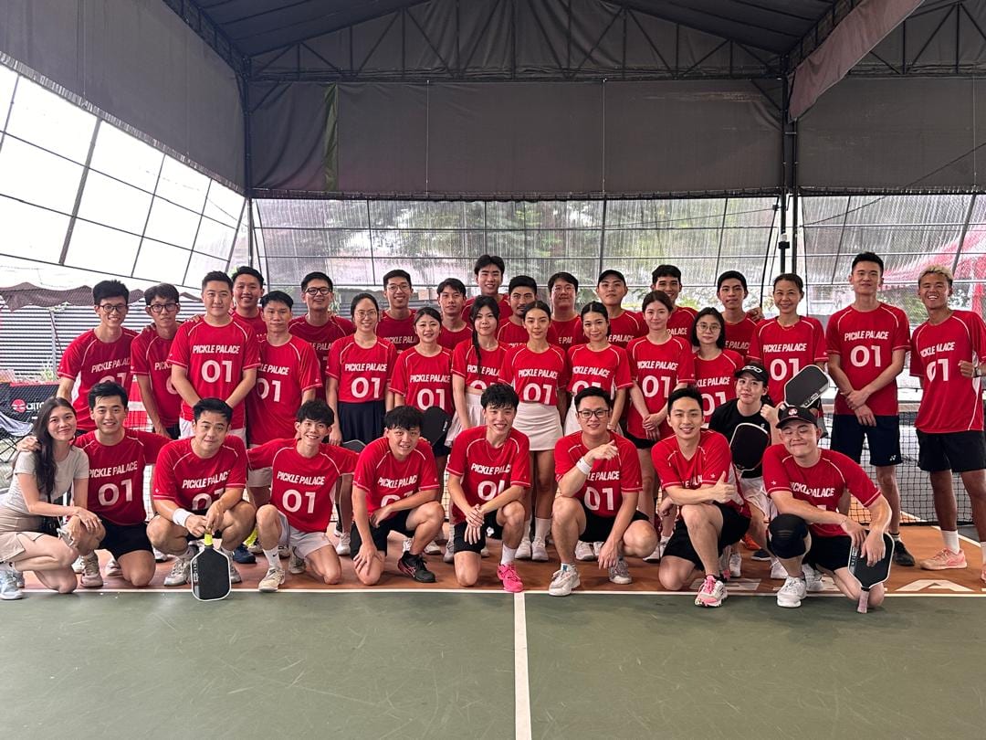 Pickle Palace team in matching jerseys on court