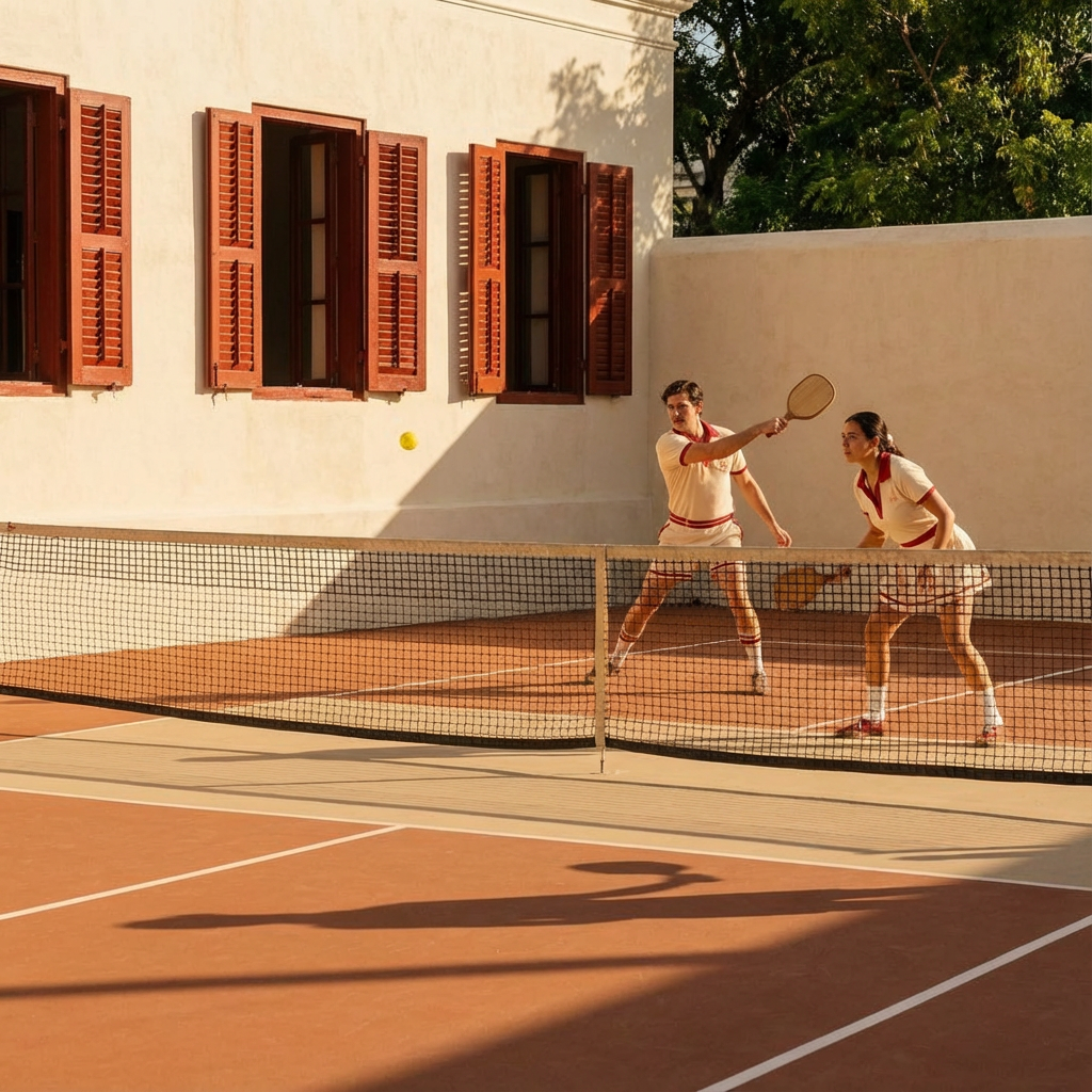 Players enjoying pickleball